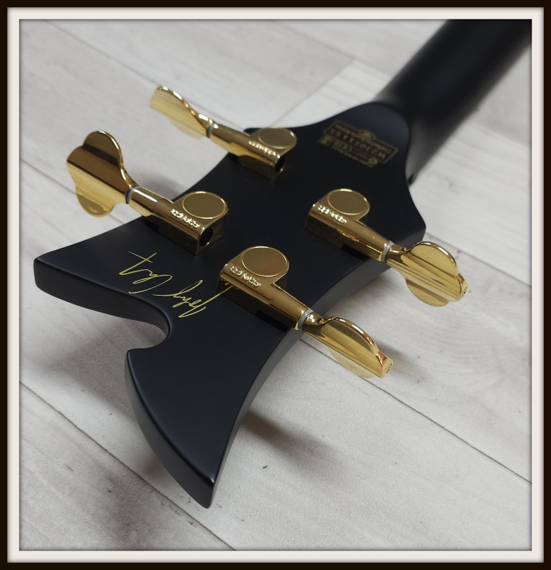 Schecter Johnny Christ Signature, Satin Black, Linkshänder